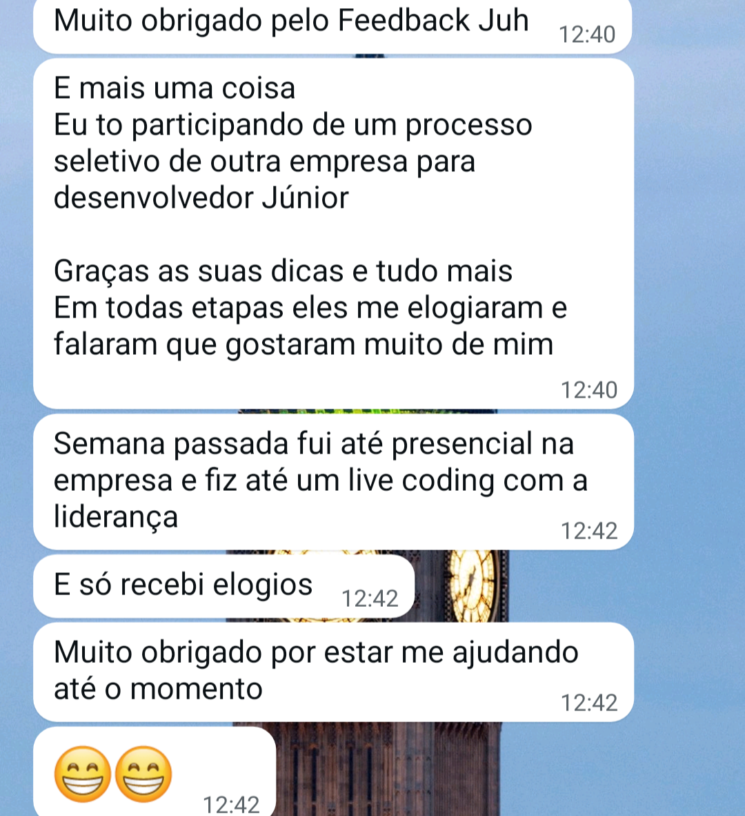mentorado evoluindo